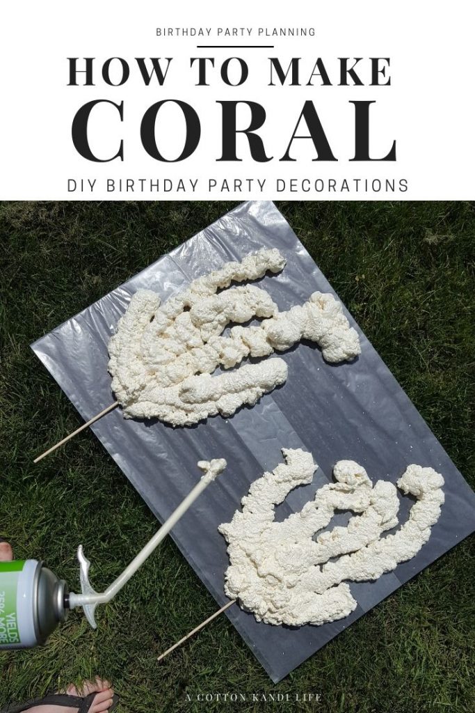 How to Make Coral using Spray Foam Insulation. Build your own Coral Reef for a Mermaid Party Theme or Ocean Week at School! DIY Coral can line the hallways for your VBS Theme or be the perfect decoration for your Luau Baby Shower. 
*
Coral DIY Guide, Tutorial. Ocean Party, Australia, Great Barrier Reef Project, Ocean Floor Science Project Ideas. 